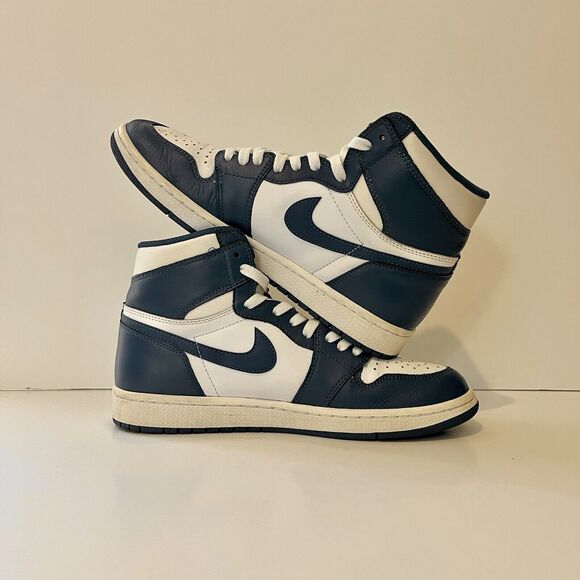 2016 Nike Air Jordan Retro 1 IOG Storm Blue White Rare AJI 555088-127 Sz 10 - Picture 6 of 8